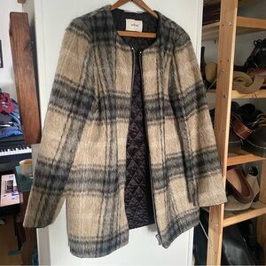 Wilfred Plaid coat